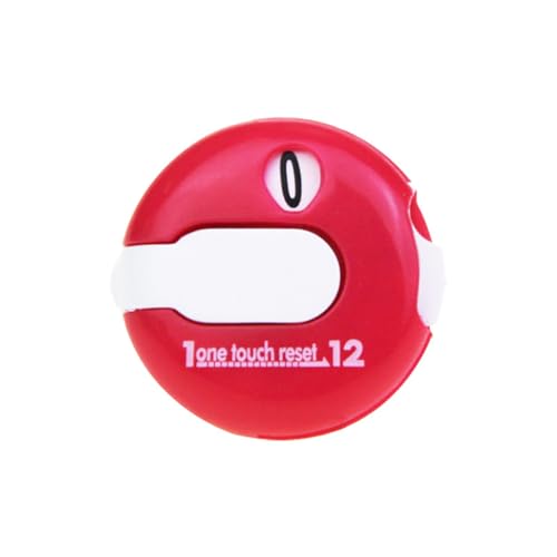 Golf Score Counter with Reset Button & Clip, Easy Attach to Golf Glove, Portable Stroke Tracker for Golf Games - color: Pink + White, size: 1 Pack
