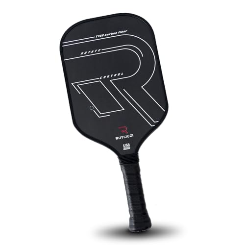 Pickleball Paddle, T700 Carbon Fiber Paddle with Textured Matte Surface, 16mm Polypropylene Honeycomb Core, Thermoformed for Spin & Control