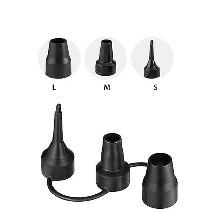 Air Pump Replacement Nozzles, 3 Pack Inflatable Pump Nozzles Head, Air Pump Inflator Adaptor Accessory for Partial Air Bed, Air Mattress etc