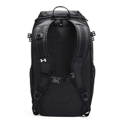 Under Armour Unisex-Adult Utility Baseball Backpack Print, (003) Black / / White, One Size Fits All - color: (003) Black / / White