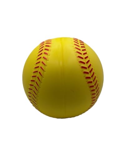 Pitching Machine Batting Practice Balls - Baseball & Softball Sized w/Raised Seams & Exact Baseball/Softball Look & Feel. Sting Free Batting Machine Balls