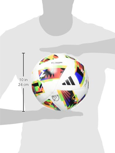 adidas Unisex MLS Soccer Ball - color: White/Black/Solar Gold, size: 5
