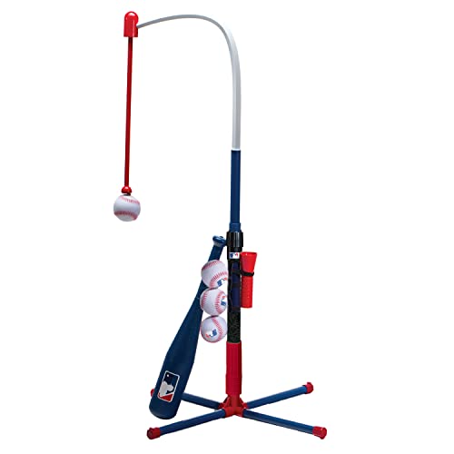 Franklin Sports Grow-with-Me Kids Baseball Batting Tee + Stand Set for Youth + Toddlers - Youth Baseball, Softball + Teeball Hitting Tee Set for Boys + Girls - style: Grow With Me Tee - MLB Baseball