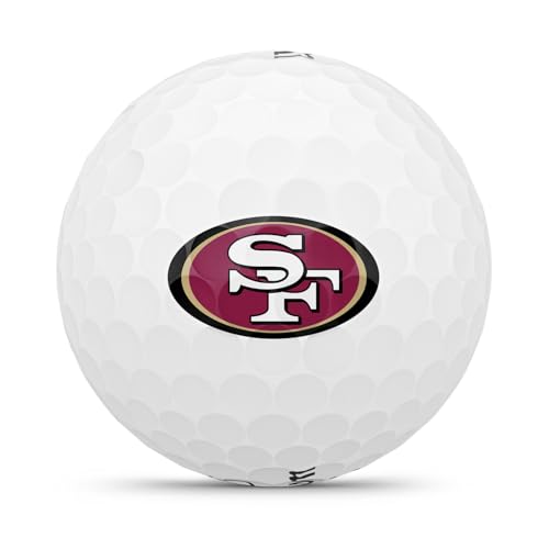WILSON 2025 Duo Soft NFL Golf Ball - 12 Balls, White, Atlanta Falcons - color: San Francisco 49ers