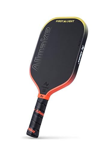 Professional Pickleball Paddles - T700 Raw Carbon Fiber with Foam Injected Edges for Expanded Sweet Spot - Control & Power Paddle for All-Level Players ﻿ ﻿ - color: Gradient Yellow Orange Pickleball Paddle