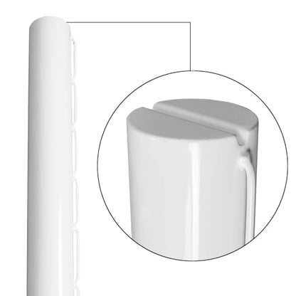 Aoneky 2.75 Inch Professional Permanent Volleyball Net Posts Pair with 3.15 Inch Ground Sleeves Heavy Duty Steel Poles for Outdoor Court Installation Net Not Included