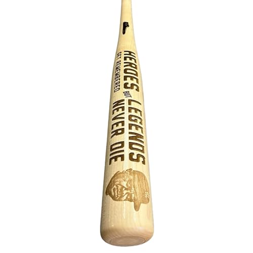 Heroes Get Remembered But Legends Never Die Engraved Baseball Bat
