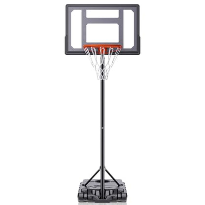 AWII SPORT Basketball Hoop Outdoor Adjustable Height 5.5-7.5FT, Portable Basketball Hoop Goals System with 32 Inch Shatterproof Backboard for Kids Youth Play in Backyard/Courts/Outdoor