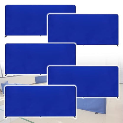 The Movable Ping Pong Ball Baffle,Table Tennis Baffle with Oxford Cloth, Field Fence Surround Block for Quicker Ball Pick Up, Lightweight Court Barrier，（Blue，Set of 5） - size: Set of 5