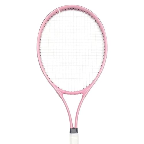 Adult Tennis Racket Lightweight, Portable Practical Beginners Tennis Equipment for Beach Practice - color: Pink