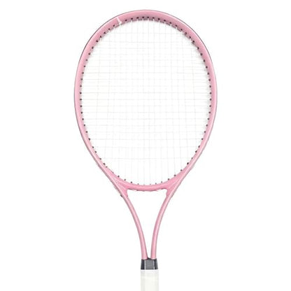 Adult Tennis Racket Lightweight, Portable Practical Beginners Tennis Equipment for Beach Practice - color: Pink
