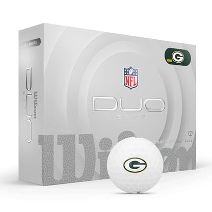 WILSON 2025 Duo Soft NFL Golf Ball - 12 Balls, White, Atlanta Falcons - color: Green Bay Packers