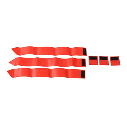 Football Belt Flags Tag 1 Belt with 3 Flags for Youth Competition Games Practices Training Red