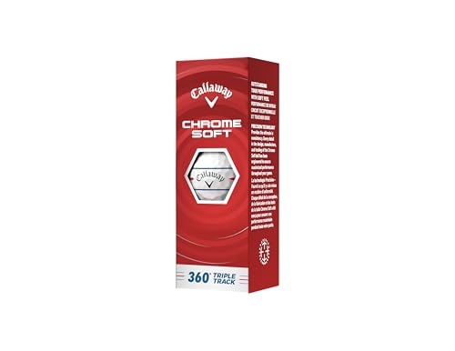 Callaway Golf Chrome Soft 2026 Golf Balls - color: 360 White Triple Track