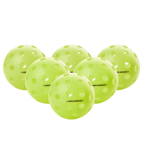 Onix Fuse G2 Outdoor Pickleball Balls USA Pickleball Approved - color: Neon Green, size: 6 Pack