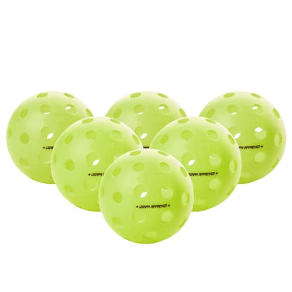 Onix Fuse G2 Outdoor Pickleball Balls USA Pickleball Approved - color: Neon Green, size: 6 Pack