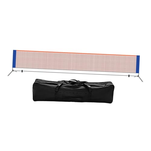 Pickleball Net Portable Pickleball Net System Foldable Steel Tubes with Carry Bag Simple Setup Material Suitable for Backyards Garages School - size: 6.1m