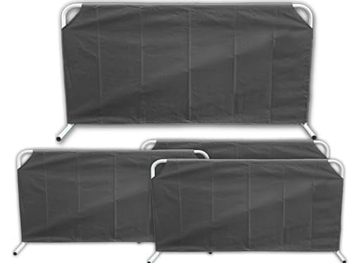 Pickleball Divider Table Tennis Baffle, 5LB Heavy Duty Ping Pong Field Fence Surround Barrier Block for Basketball or Badminton Court, 56" Wx 30" H Oxford 420D Black