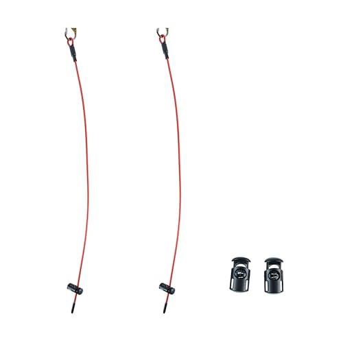 Pickleball Ball String Cable Chord, Accessories for Pickleball Storage, Suitable for Garage Wall or Bags, 5 Official Balls fit on one Cable, Set of 2