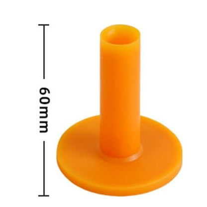 2 PCS Rubber Golf Tees – Durable and Sturdy, Ideal for Golf Courses and Driving Ranges - color: Yellow, size: 60mm