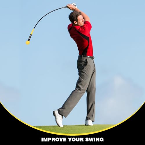 Golf Swing Trainer, Golf Warm-Up Stick for Improve Strength Tempo Balance and Flexibility, Golf Training Aid Ideal for Indoor and Outdoor Practice - size: 48''