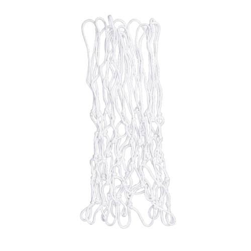 SUPVOX Standard Professional Braided Basketball Net Durable White Polyester for Sports Heavy Duty Design for Use and Weather Resistance