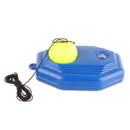 Tennis Trainer Rebounder Ball, Tennis Ball Back Base Trainer Set Solo Training Equipment with Fillable Baseboard and Rubber Elastic Rope for Single Person Practice