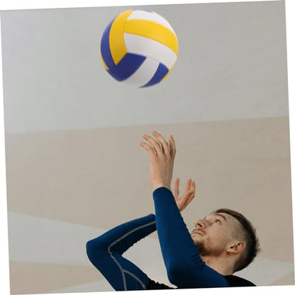 BESPORTBLE Soft Volleyball for Indoor Training Pu Inflatable Machine-Stitched for Competitive Play and Practice for Middle School Players