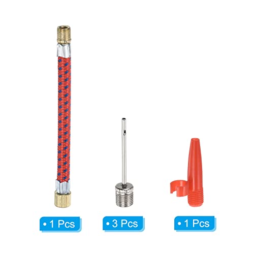 PATIKIL Ball Pump Needle, Pack of 5 Ball Inflator Pump Adapter Kit Inflation Needle Nozzle Hose Air Inflating Pin for Sports Balls Pump