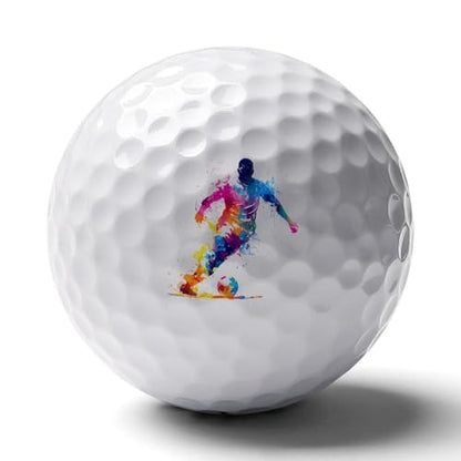 Football Soccer Player Practice Golf Balls Realistic Feel Long Lasting Limited Flight for Indoor Outdoor Training