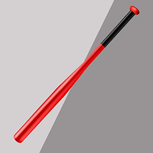 Baseball Bat Steel with Carrying Bag - color: Red