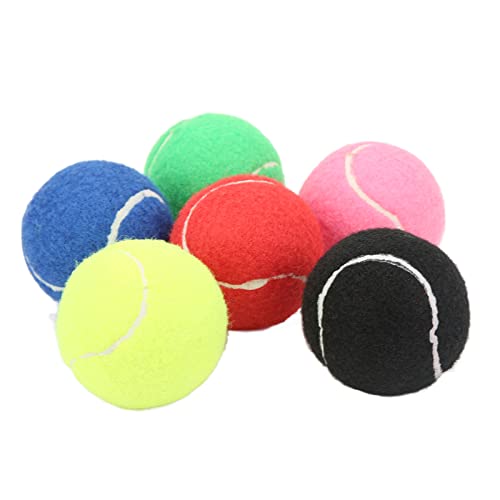 Pilipane Tennis Balls, 6Pcs Advanced Training Tennis Balls Practice Balls, High Elasticity Practice Tennis Balls for Beginner, Tennis Practice, Tennis Training