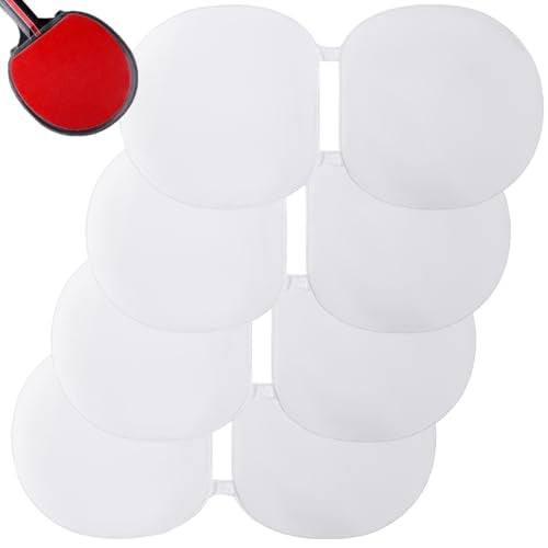 4 Pack Ping Pong Paddles Protector Film Transparent Non-Sticky Table Tennis Rackets Rubber Protective Film for Table Tennis Racket Rubber Sponge Care Kit PingPong Paddle Cleaner Cleaning Kit
