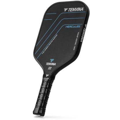 TENVINA Pickleball Paddles, Multi-Layer T700SC Textured Carbon Fiber Pickleball Paddle, Pickle Ball Paddle with Strong Spin & Power Surface, 4-Types of Shapes and Thicknesses, USAPA Approved - style: Carbon-Elongated-16MM Control