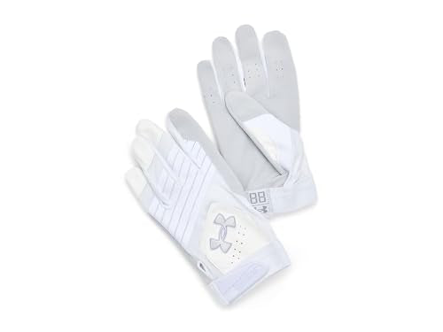 Under Armour Clean Up Baseball Gloves - color: (100) White / White / Metallic Silver, size: Small