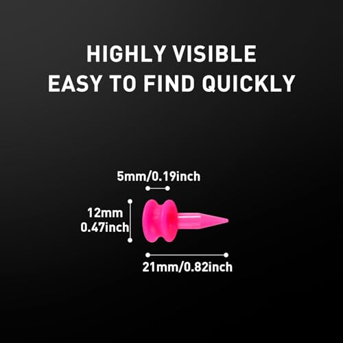 Amy Sport Golf Tees Step Down Plastic Unbreakable 50 Pack Reusable Bulk Professional Height Control Castle Tee for Practice - color: 50 Pack 1" in Rose