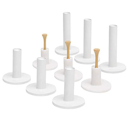 GoSports Golf Rubber Tees – Durable for High-Speed Swings, Consistent Tee Height – Indoor & Outdoor Universal Golf Mat Tees (9 Pack: 1.5", 2.25", 3.5")