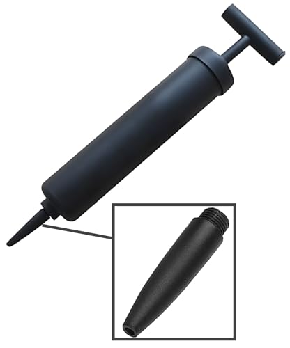 AppleRound Ball Pump Kit, Hand Air Pump with Flexible Extension Hose, Needle Nose Nozzles and Tapered Nozzles for Basketball, Football, Volleyball, Ballon, Soccer and Other Sports Ball, Pack of 3