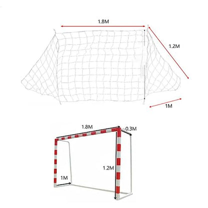 Tbest Multi-Size Soccer Net Sports Replacement Football Soccer Goal Post Net - size: 6X4FT