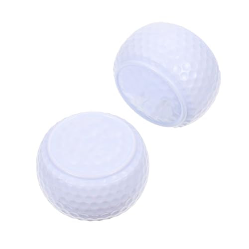 Outanaya Flat Shape Golf Balls for Putting Practice 2 Pack Indoor Outdoor Golf Training Accessories for Skill Improvement