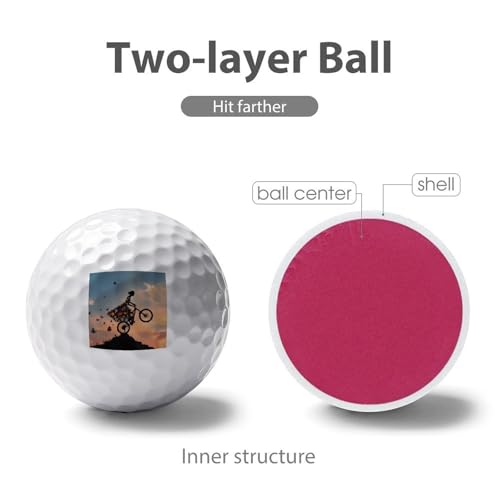 Bike Bicycle Ride Golf Ball Soft Feel Golf Practice Balls for Golfs Course Daily Training