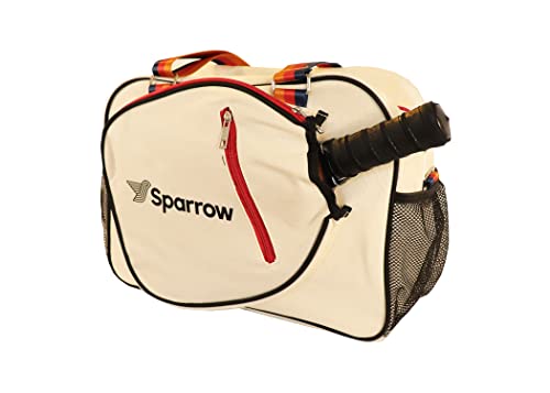 Pickleball Bag - Sports Bag For Gear, Gym Essentials - Adjustable Strap, Mesh Pockets, Pickleball Paddle Compartment With Cover - Stylish Retro Look - 20x8x12" - color: Three Stripes