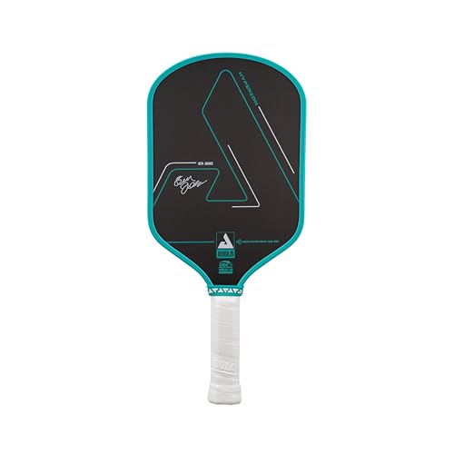 JOOLA Ben Johns Hyperion CFS Pickleball Paddle – Carbon Surface with High Grit & Spin, Elongated Handle, USAPA Approved Ben Johns Paddle - color: Crash Aqua