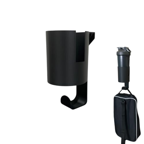 Chainlink Fence Hook To Hold Cup and Sports bag/Gear For Pickleball, Tennis, Basebal, Softball, Soccer, Track and Field and Other Sports Bags and Gear - color: Black