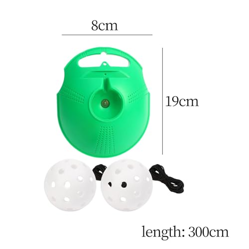 DYNWAVE Pickleball Trainer Pickleball Training Tool with Pickleball Ball Rope Enhances Skills Self Study Sports Pickleball Equipment, White