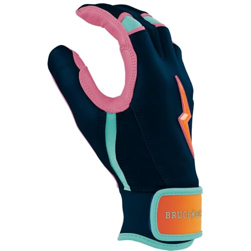 BRUCE BOLT Bear Series Short Cuff Batting Gloves - Bear Mayer Collection - Adult & Youth Sizes