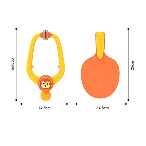 6 Pieces Tennis Indoor Table Tennis Ping Pong Paddles Balls Set Door Frame Exerciser Hand Eye Coordination Toy Practice Suitable for P