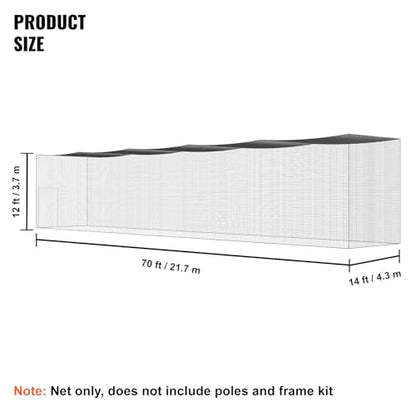 VEVOR Baseball Batting Cage,Professional Softball Baseball Batting Hitting Training Net,Heavy Duty Enclosed PE Practice Portable Pitching Cage Net with Door&Carry Bag,for Backyard,Field,Indoor&Outdoor