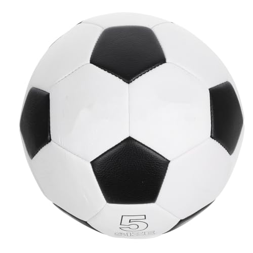 TEHAUX Size 5 Pu Soccer Ball for Training, Machine Stitched Football for Youth, Sturdy Outdoor Sports Ball for Soccer Practice and Matches