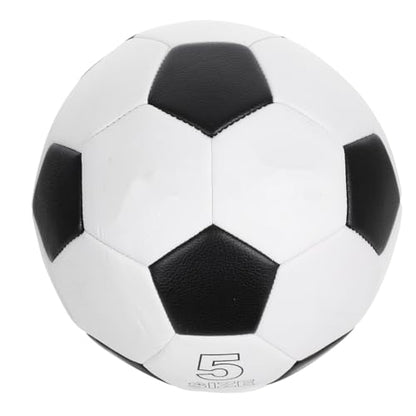 TEHAUX Size 5 Pu Soccer Ball for Training, Machine Stitched Football for Youth, Sturdy Outdoor Sports Ball for Soccer Practice and Matches